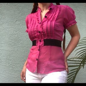 Pink Sheer Blouse